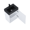 Elita TINY SET Szafka + umywalka 45 1D WHITE MATT (UM. BLACK) PDW 168301/RE020450155290